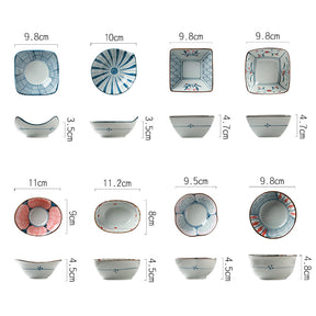 Japanese Style Condiment Dish Sauce Bowl (8 Piece Set)