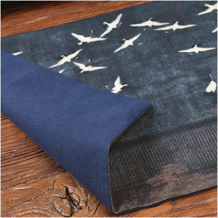Japanese Style Crane Pattern Tea Mat