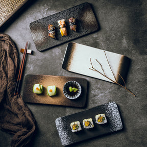 Akasuki Flat Sushi Plate