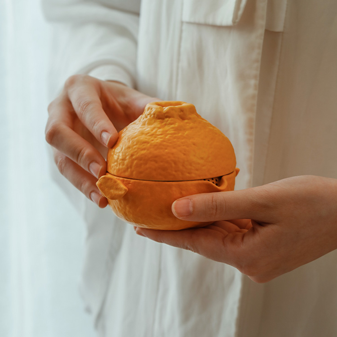 Lucky Orange Portable Brewing Tea Kit