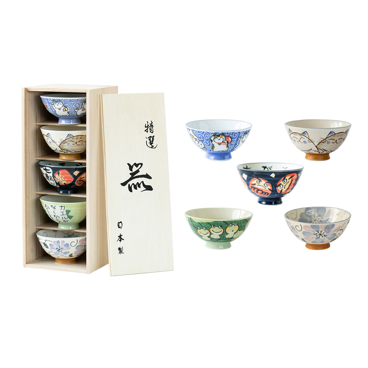 Asami Japanese Style Rice Bowl Set