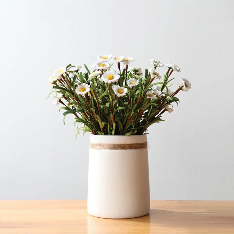 White Ceramic Minimalistic Vase