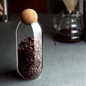 Japanese Elegant Kitchen Storage Jar With Nob Lid