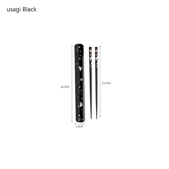 Edo Custom Lacquer Chopstick Set With Case
