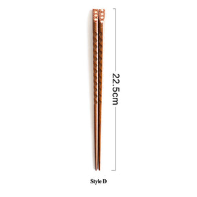 Tortoiseshell Japanese Style Ironwood Chopsticks